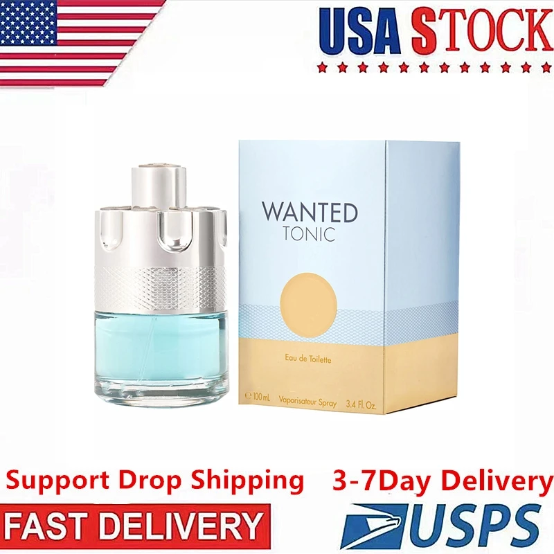 

3-6 Days Delivery Time In USA Men Spray 100ml Wanted Tonic Long Time Lasting Smell Fragrance Spray Wood Smell for Men