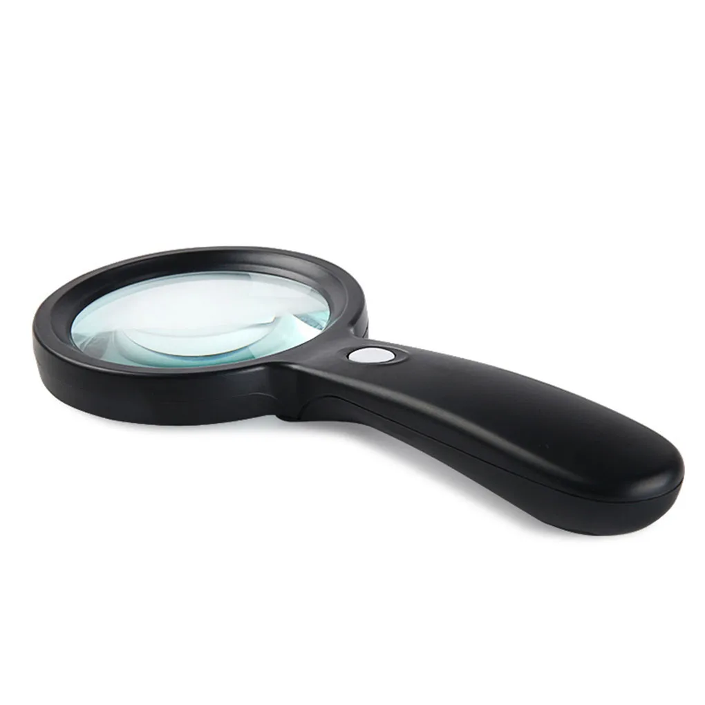 

Handheld 10X Magnifying Glass LED Lights Portable Illuminated Magnifier Seniors Adults Students Needlework Accessories