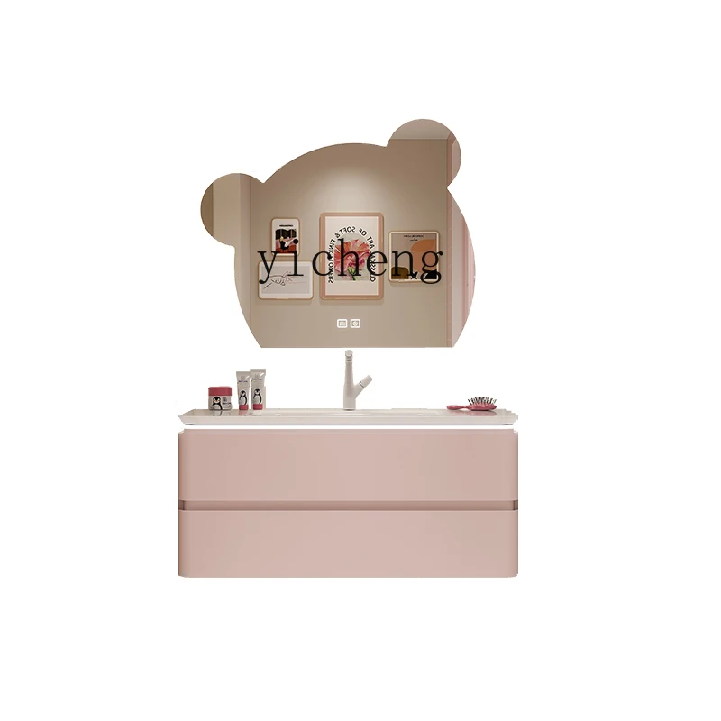 TQH дубовый шкаф для ванной комнаты комбинированный керамический интегрированный