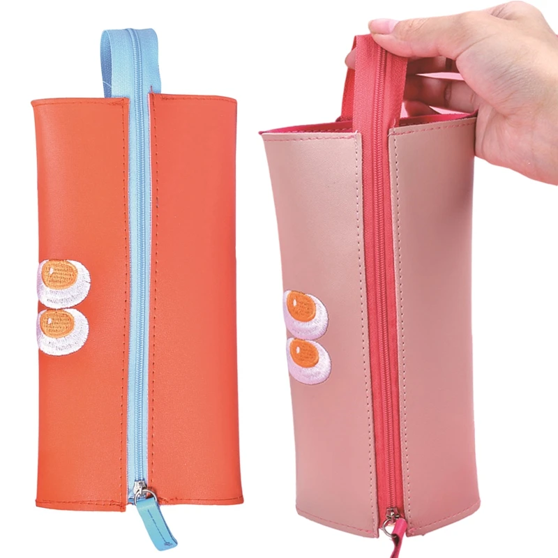 

Funny Waterproof Monster Pencil Case For Office Large Capacity PU Pencil Bag Material Kawaii Stationery School Supplies