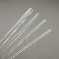 6pcs12pcs dia 4mm to 12mm transparent borosilicate glass diversion bar laboratory beaker glass stirring rod