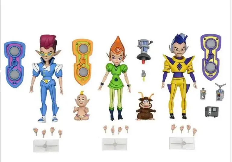 

NECA Teenage Mutant Ninja Turtles Krang Turtles The Neutrinos Turtles Classic Movable Action Figure Toys