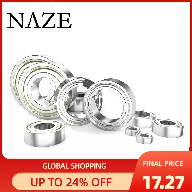 NAZE 4Pcs Ball Bearings 6303ZZ ABEC-7 High Precision 6303RS Deep Groove Ball Bearings High Speed Low Noise For Motor CNC