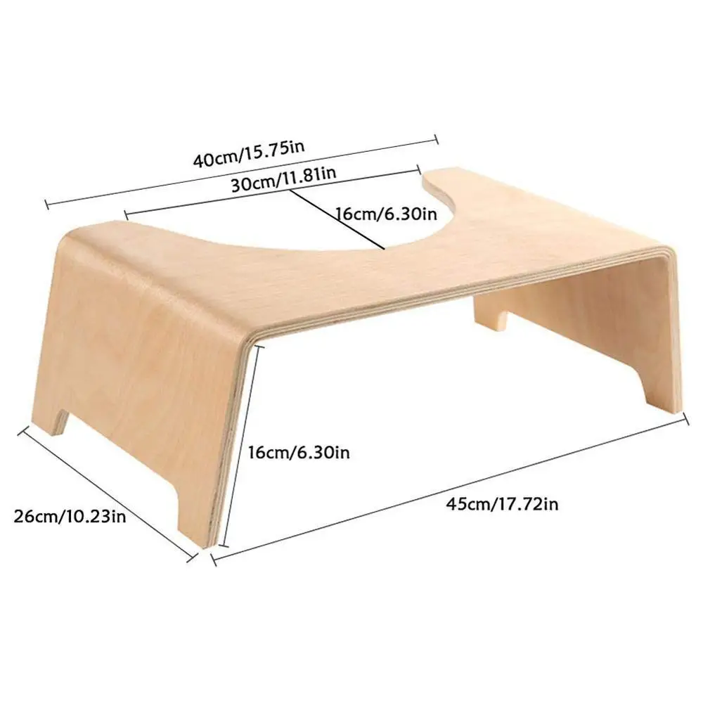 Табурет для ванной нескользящий туалет дома многофункциональное деревянное