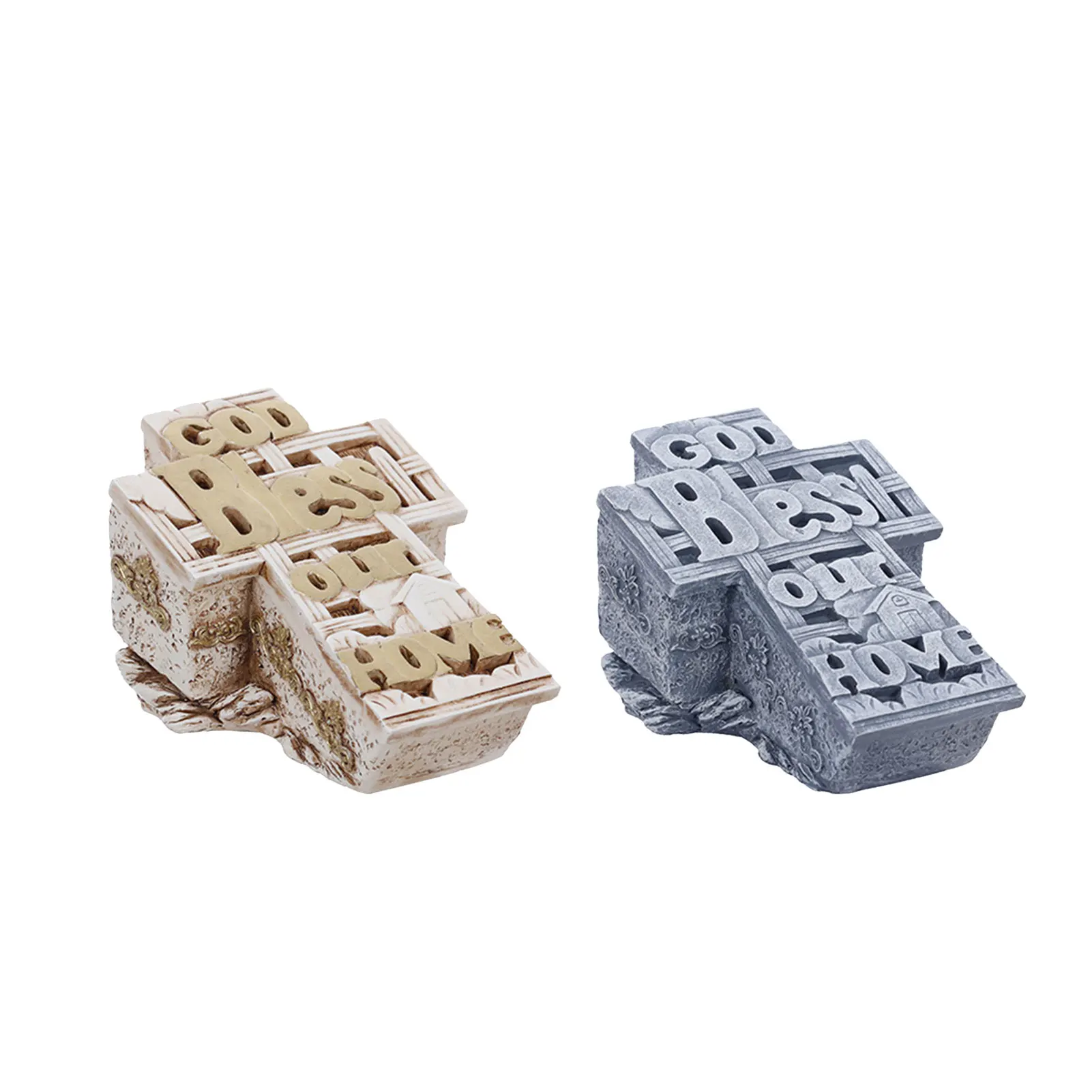 

Христианский крест для хранения, полимерная статуя, украшение Иисуса, домашний декор, христианство, католицизм, украшение для дома, гостино...