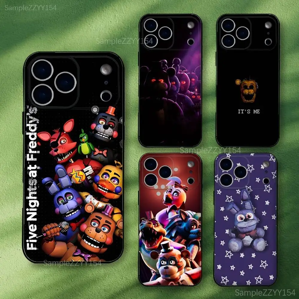 Фото Чехол для телефона FNAF F-Five N-Nights at-Freddys для моделей 15,16,17,13,14,11,12,Pro,Max,Plus,E,Air,Mini, противоударный силиконовый мягкий чехол №1