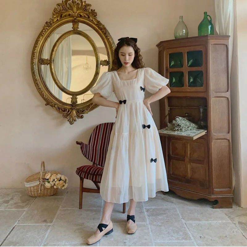 

2022 Women Summer Women Clothing Short Sleeve Sexy Bodycon A=line Midi White Dress Chic And Elegant Dresses For Female Robe
