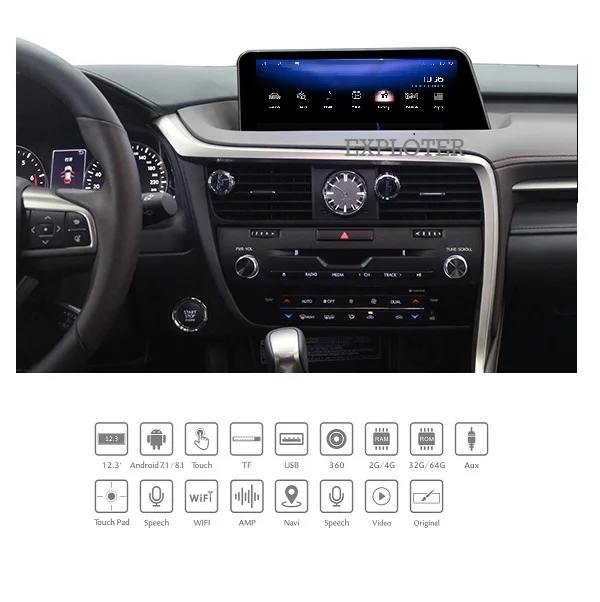 Фото Автомобильная мультимедийная система Android 13 с DSP, GPS-радио, 12.3-дюймовым экраном, поддержкой Google Maps, Spotify, беспроводного CarPlay, Netflix и Android Auto (обновление OEM-системы) №5