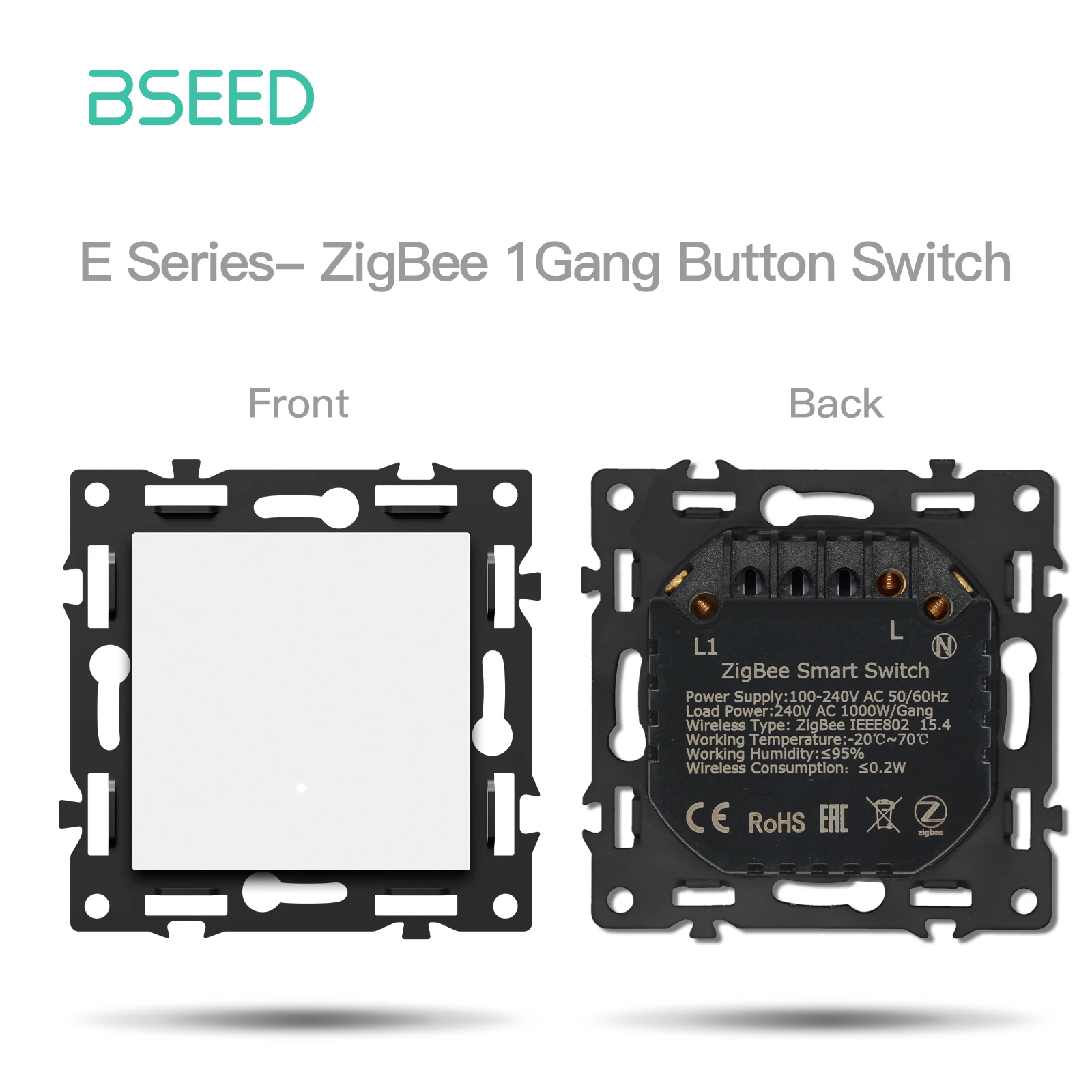 

BSEED E Series Zigbee Smart Click Switch Модуль