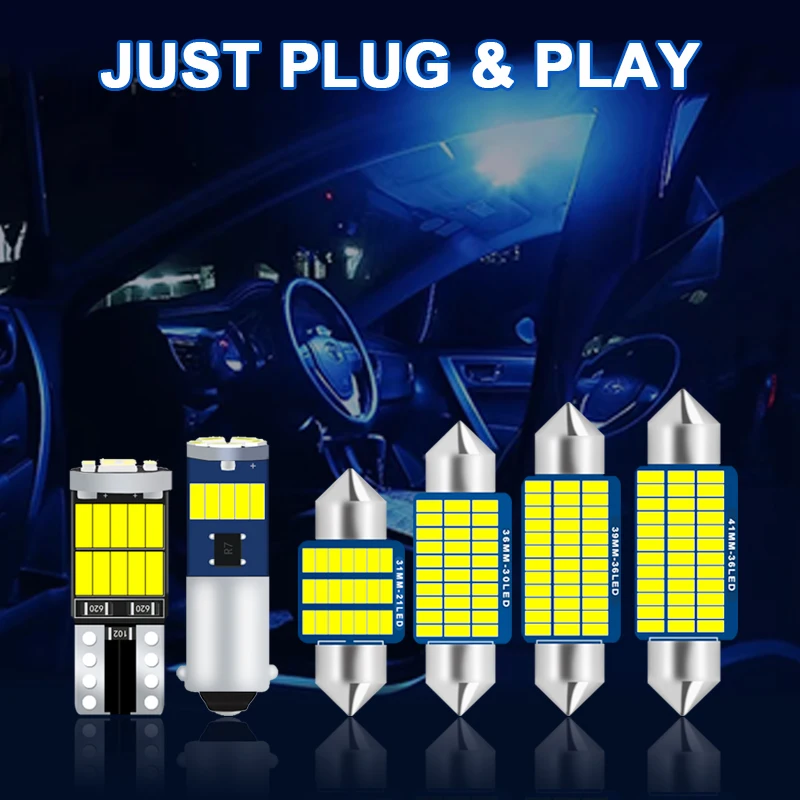 Универсальные светодиодные автомобильные фонари для Citroen C2 C3 C4 Xsara Picasso DS3 DS4 DS5