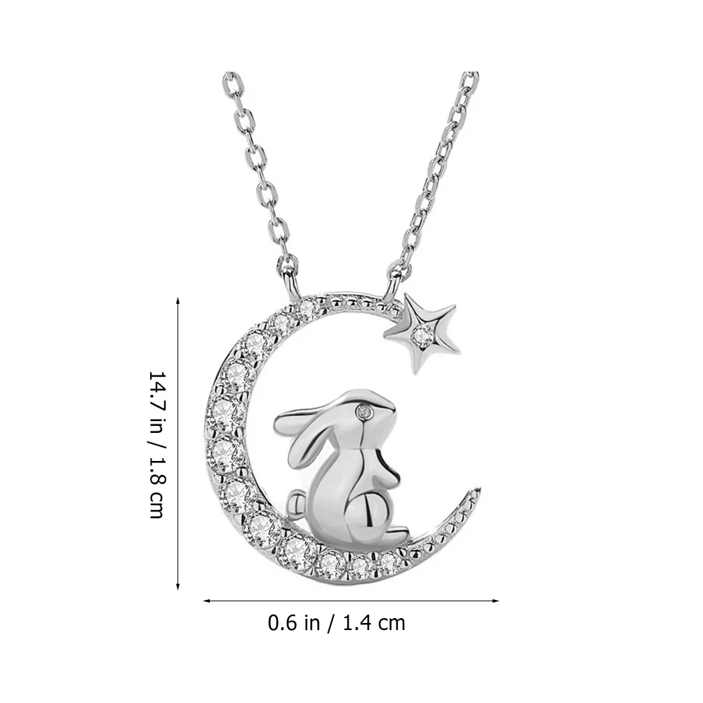 Ожерелье из стерлингового серебра с кроликом цепочки все на 1 женское колье