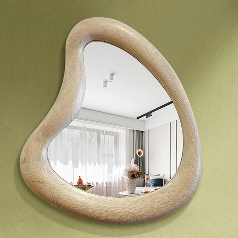 

Makeup Mirrors Entrance House Hall Decorative Bedroom Irregular Mirror Asymmetrica Crafts Deco Mural Nordic Home Decor XY50dm
