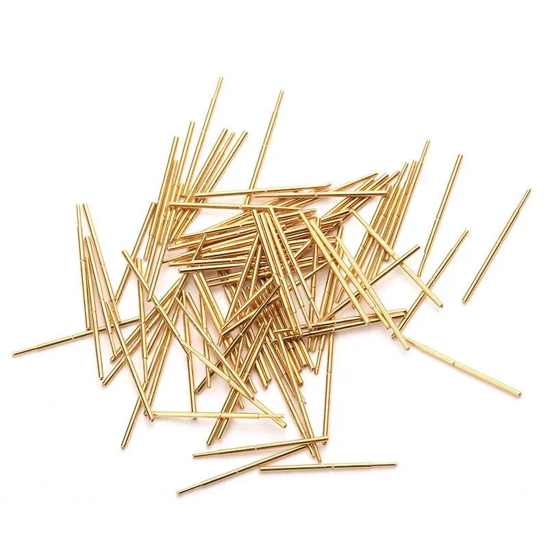100 шт. четырёхкулачковая игла с золотым покрытием 0 68 мм Длина 16 55