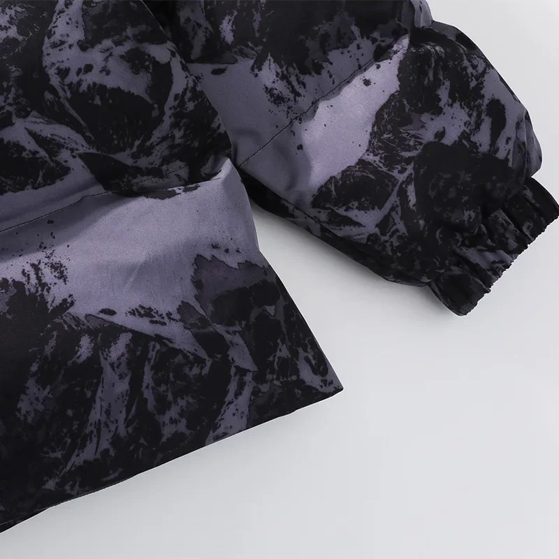 Мужская хлопковая куртка в стиле преппи теплая бейсбольная свободного кроя