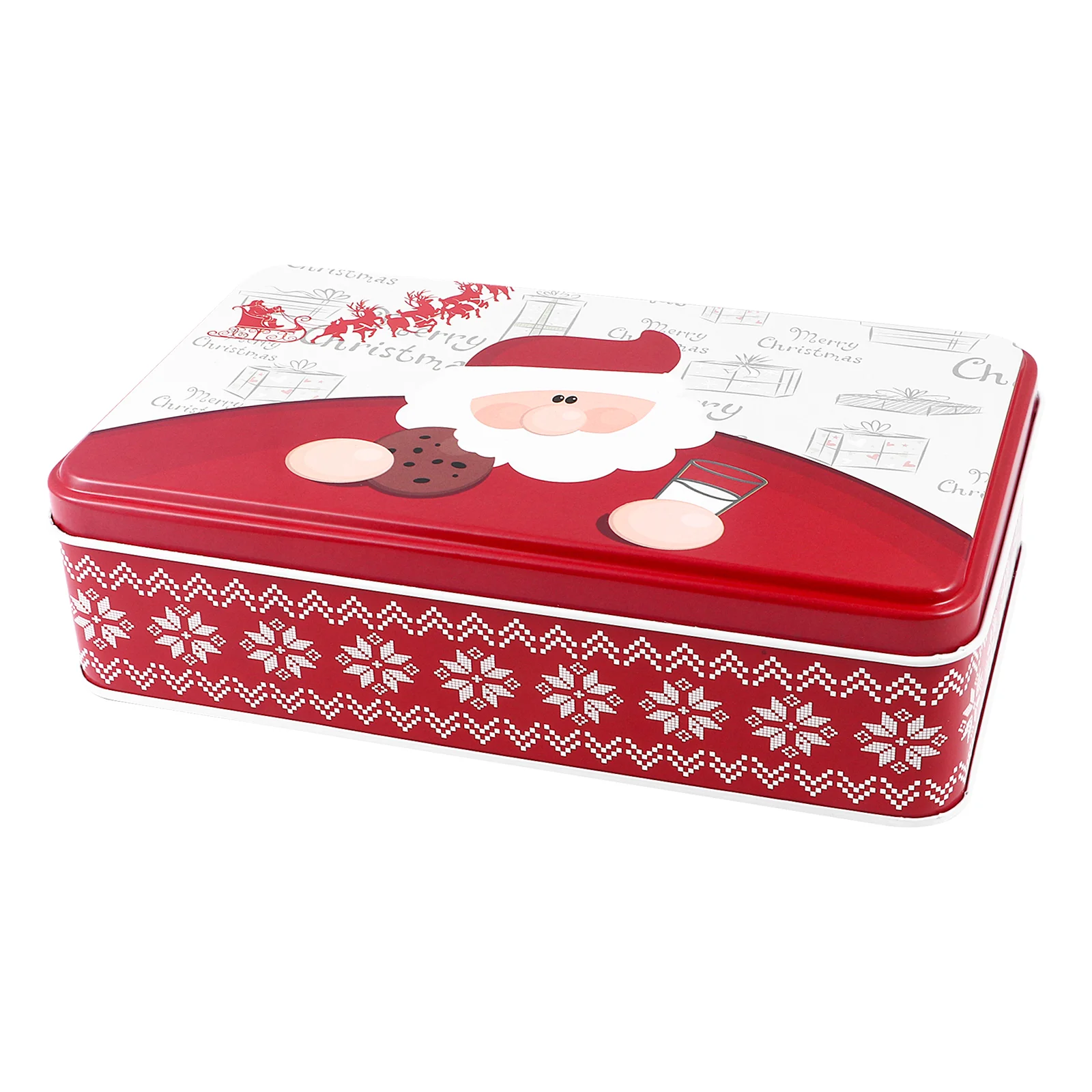 

Christmas Tins Gift Box Candy Treat Boxes Party Filler Bag Storage Biscuit Container Teacookie Xmas Favors