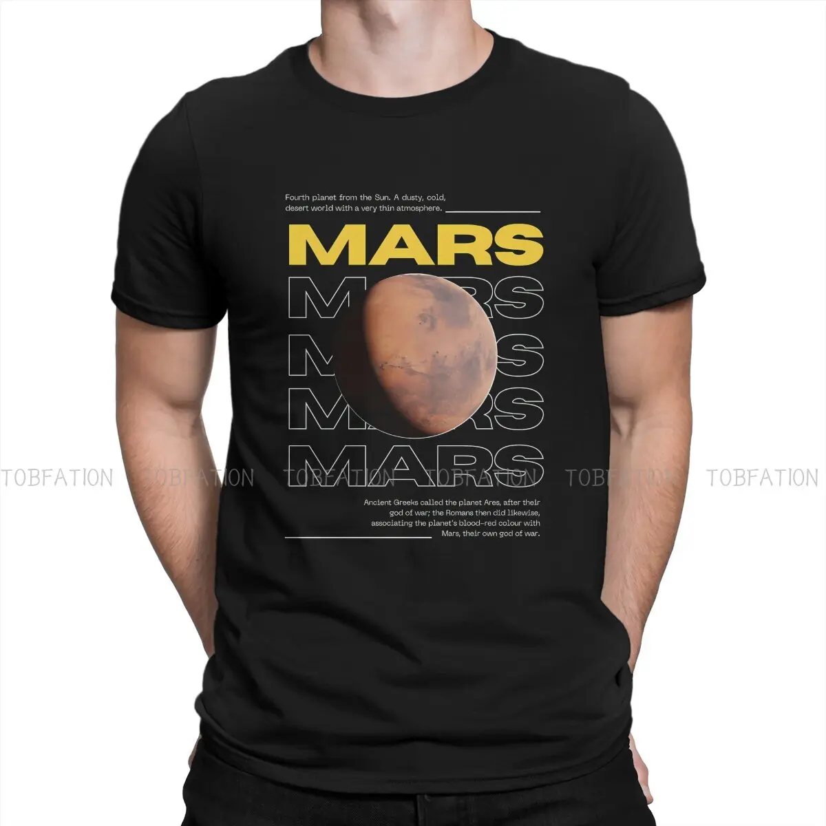 

Mars Mars Cotton T Shirt Vintage Fashion Men's Tshirt O-Neck Streetwear