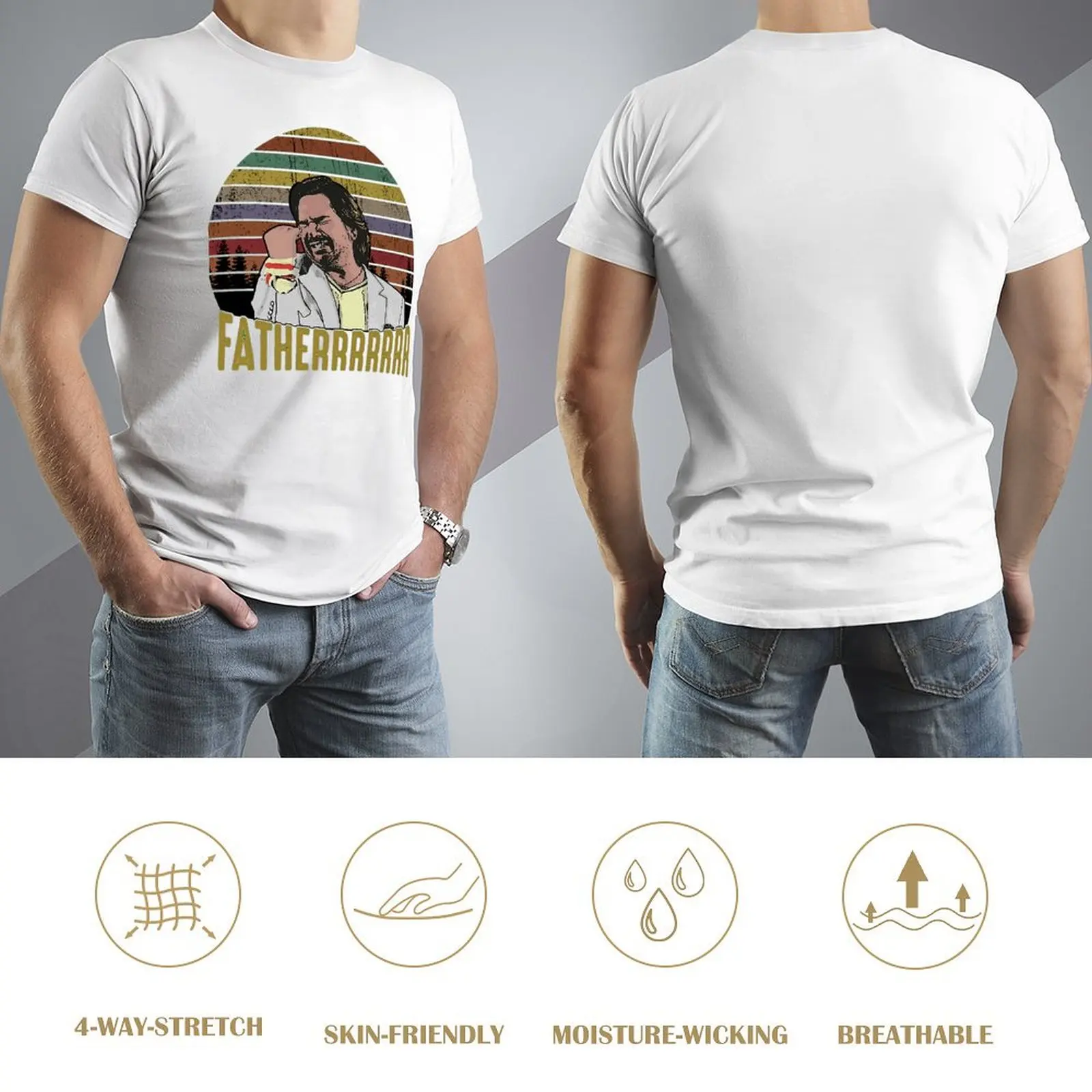 Винтажная забавная Футболка с принтом Дугласа рейнольма отца из толпы The It