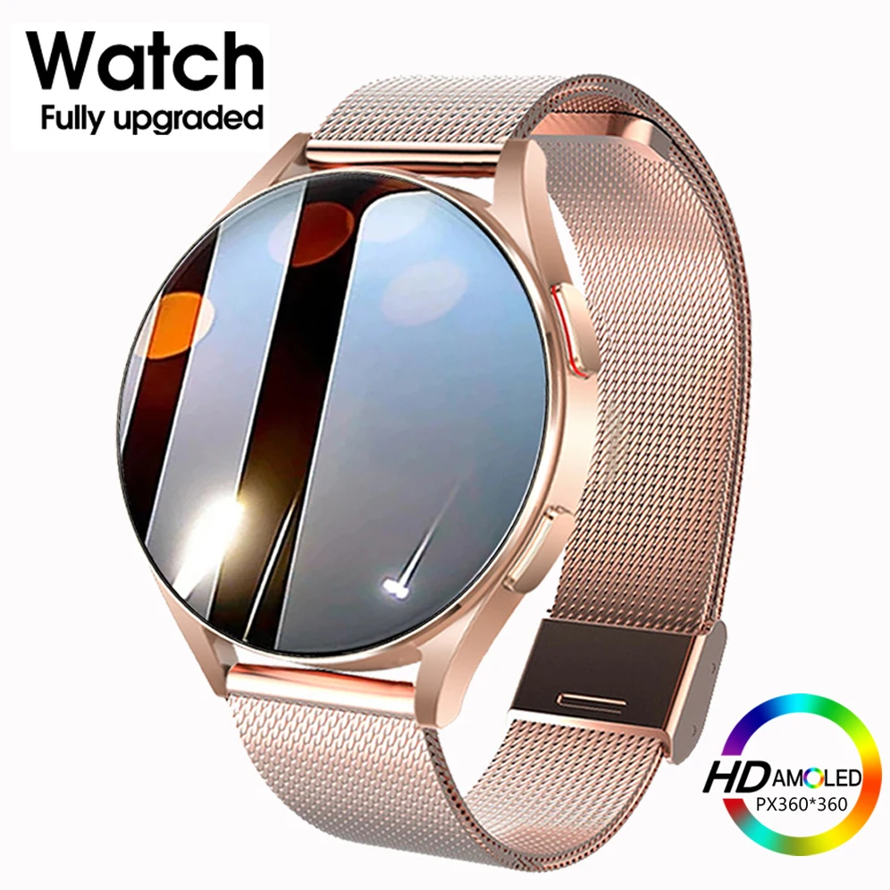 

New Smart Watch AMOLED 360*360 HD Screen Body Temperature Dial Call Smart Watch for Samsung Galaxy Watch Women IP67 Waterproof