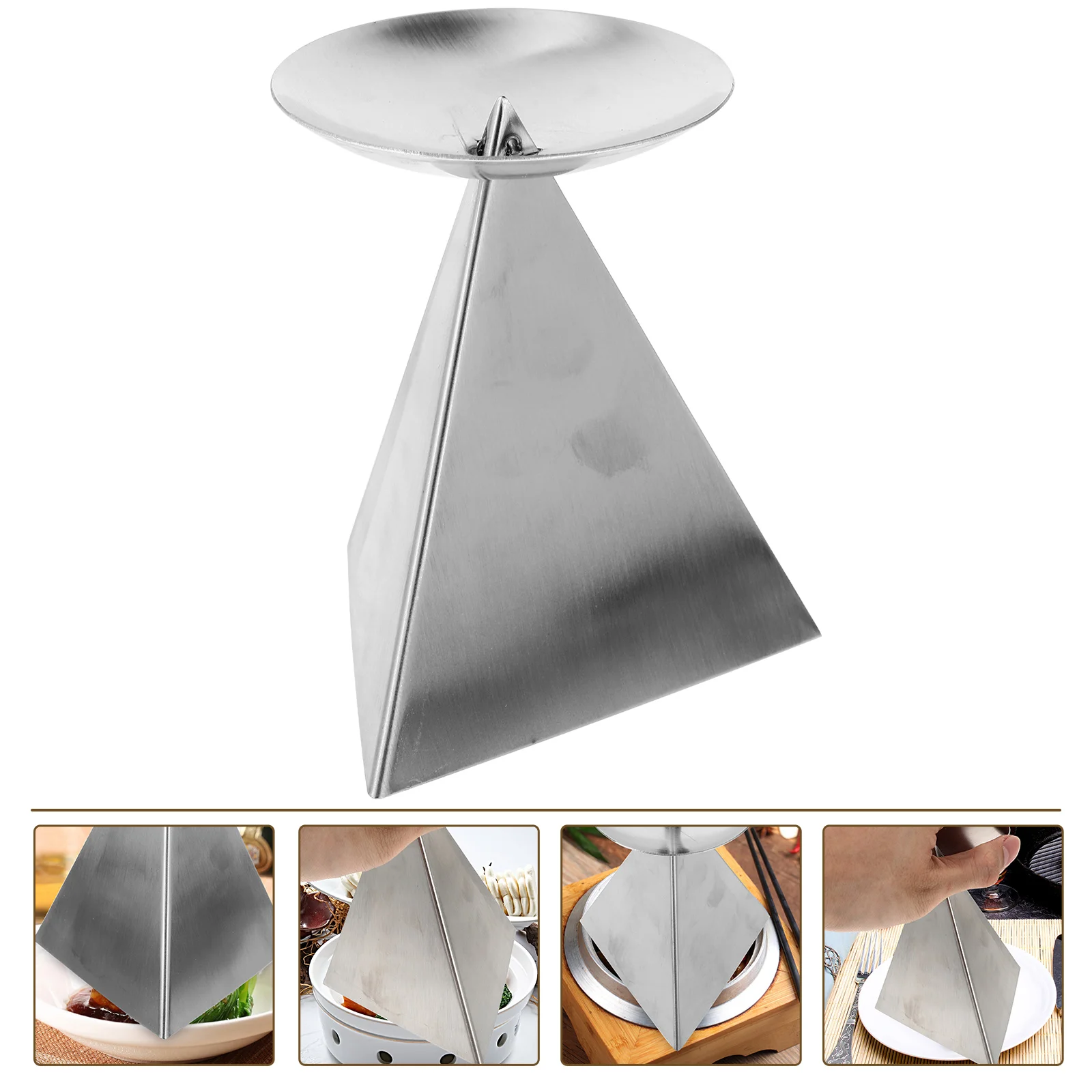 

Small Tools Mini Nonstick Baking Meat Mold Stainless Steel Kitchen Gadget Pyramid Metal Supplies Dishes Shaping