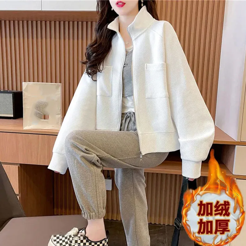 Демисезонная женская бейсбольная куртка с длинным рукавом 2024 женский свободный