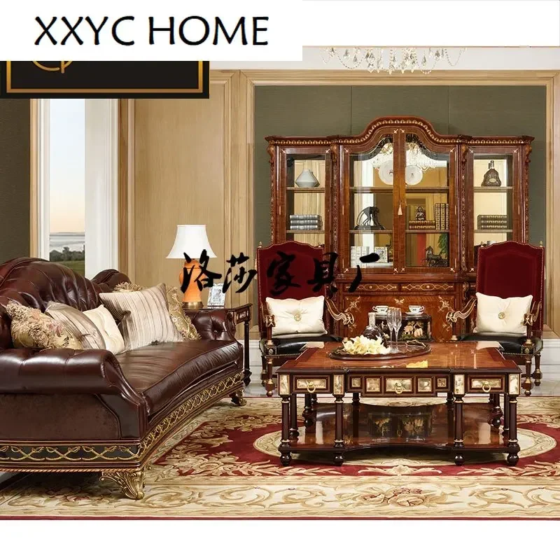 ~Индивидуальный британский классический диван для гостиной виллы натуральная