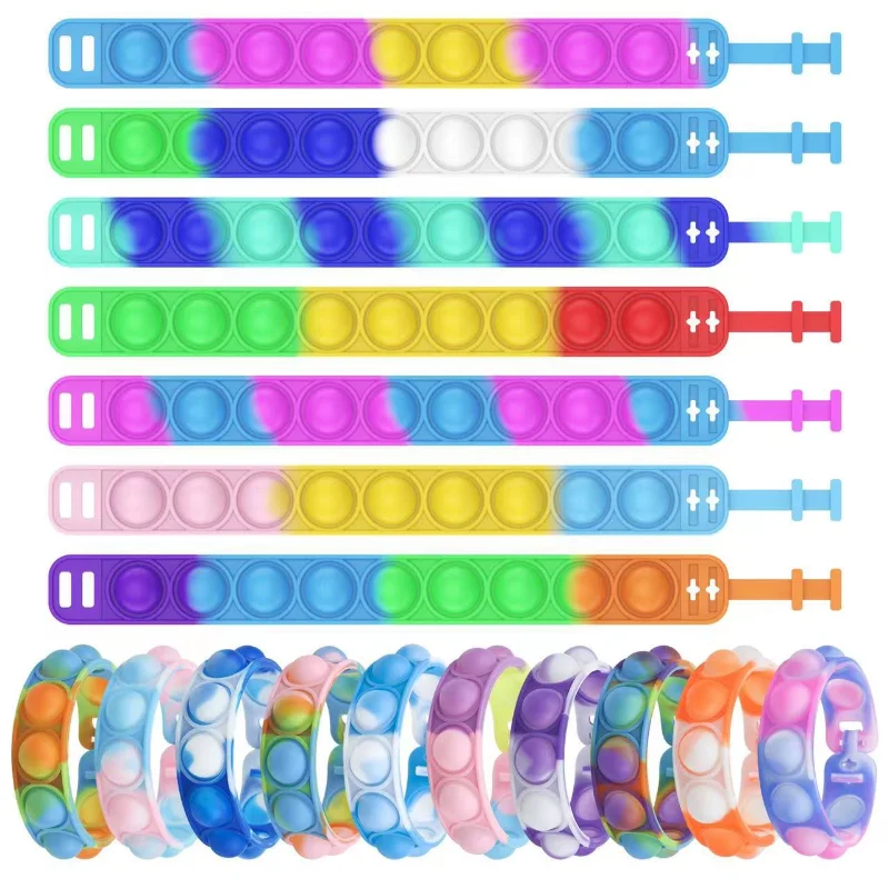 

Fidget Toys Pop Bracelet Party Favors Bubble Bracelets Push Poping Sensory Stress Reliever Toys for Kids Children Gifts