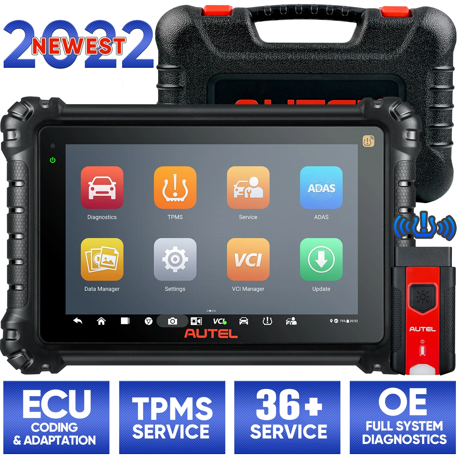 

Autel MaxiCOM MK906 Pro Diagnostic Scan Tool Newest Auto Scanner with ECU Coding, Active Test, 36+ Services, New Hardware