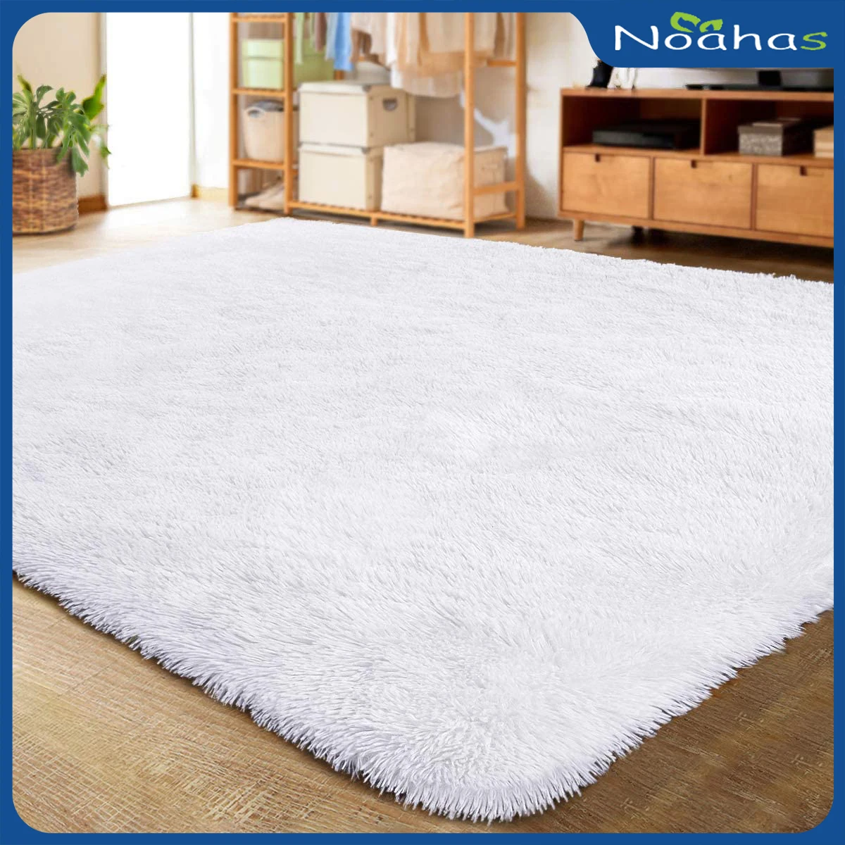 

NOAHAS Plush Carpet for Living Room Decor Rugs Thick Carpets Decoration For Bedroom Large Area Rug Crawling Mat For Baby Kids