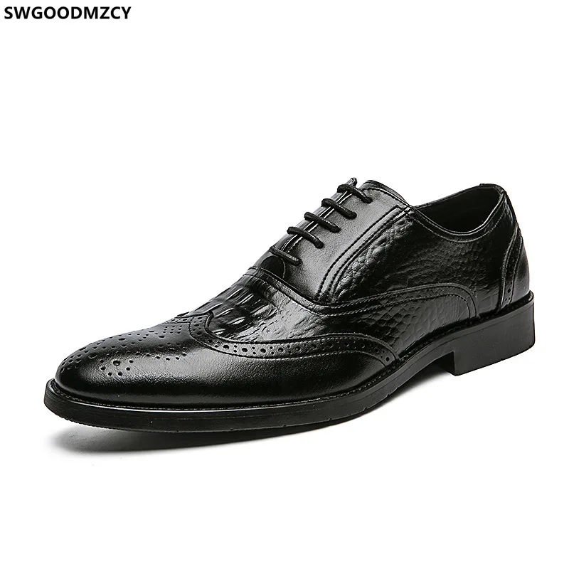 

Brogue Men Fashion Dress Shoes Formal Suit Shoes for Man 2023 Italian Designer Leather Shoes Men Chaussure Homme Zapatos Hombre