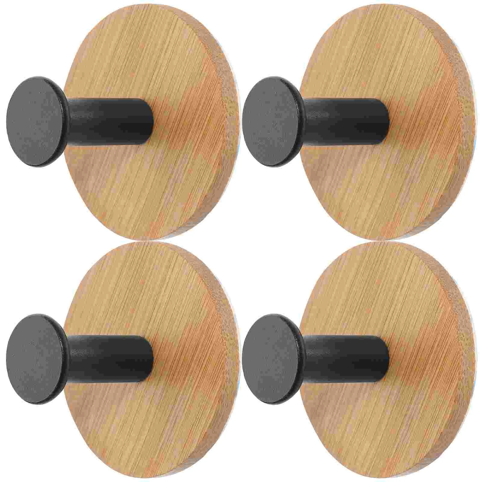 

4 Pcs Clothes Wall Hooks Coat Heavy Duty Hangers Sticky Adhesive Mount Loofah Door