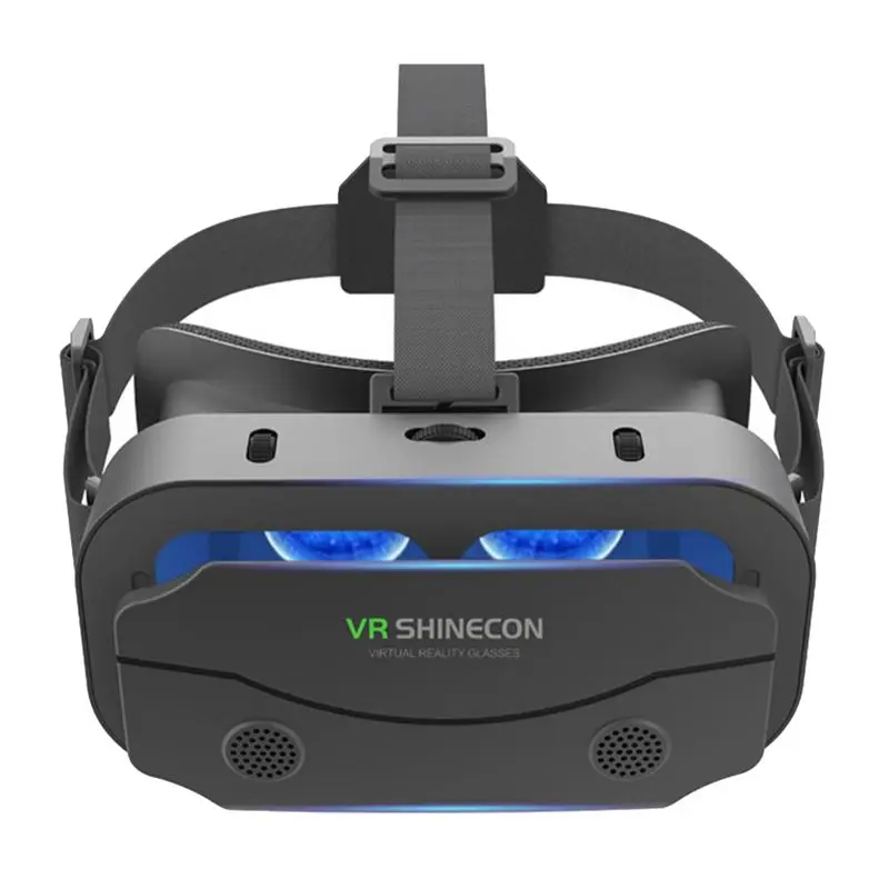 Фото Очки виртуальной реальности B24B 3D VR, портативная гарнитура с креплением на голову, регулируемые, для смартфонов Android с диа №4