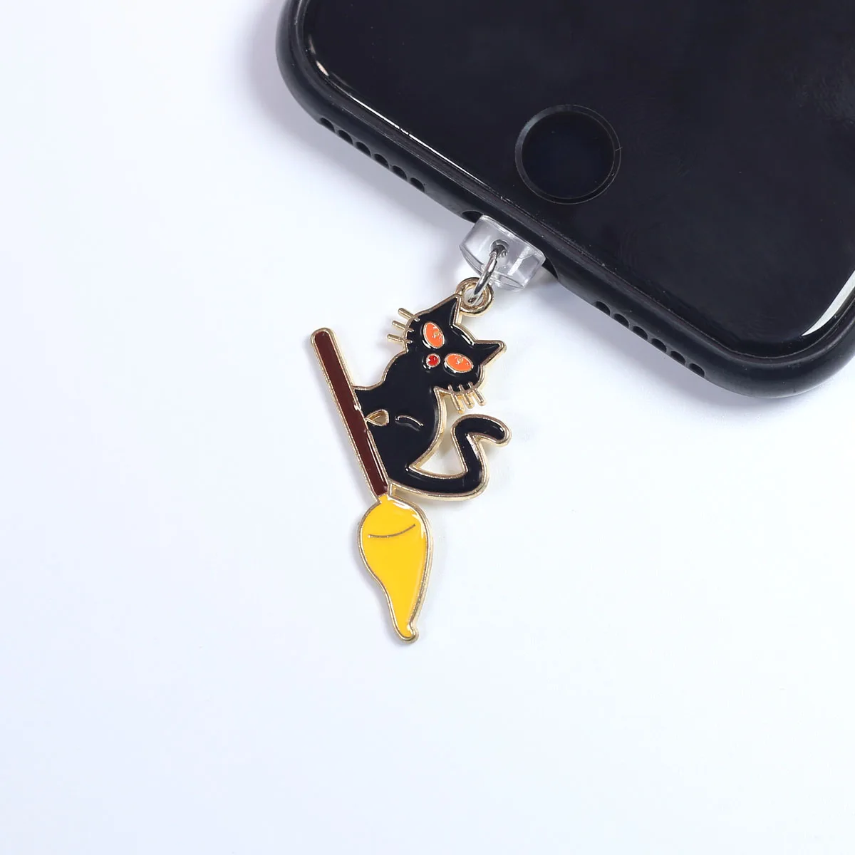 Хэллоуин милый кот телефон пылезащитная заглушка кулон аксессуары украшения для