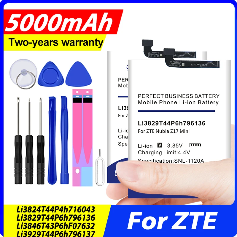 

DaDaXiong Battey для ZTE Nubia Blade A520 A520C A603 BA603 AT&T Trek 2 K88 Z11 Z17 MiniS NX549 NX549J NX569 NX569J NX569H + инструмент