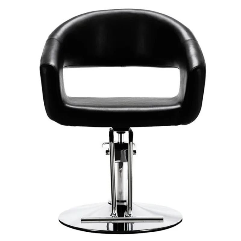 

High-End Hair Salon Barber Chair Classic Volume of The Back Chair Black[US Stock]