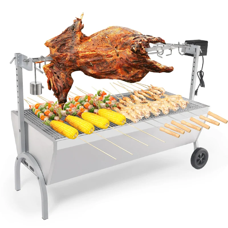 

YY Roast Whole Sheep Barbecue Oven Automatic Rotating Roasted Mutton Leg Stove Roast Sheep Furnace Rack