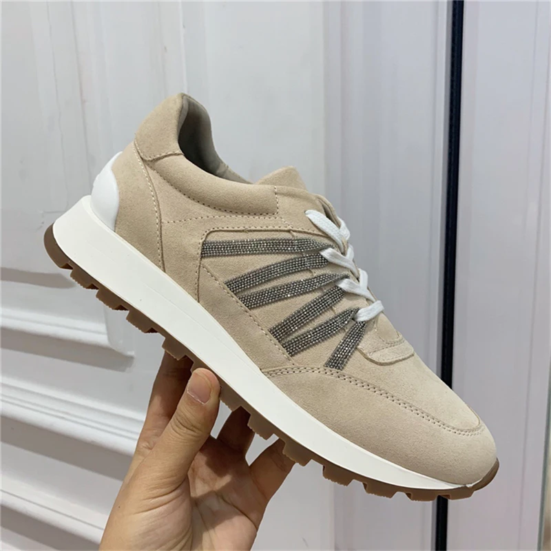 Spring New Style Suede Strap Forrest Gump Jogging Shoes Women's Summer Walking Fashion Lightweight Flat Casual Sneakers loafers