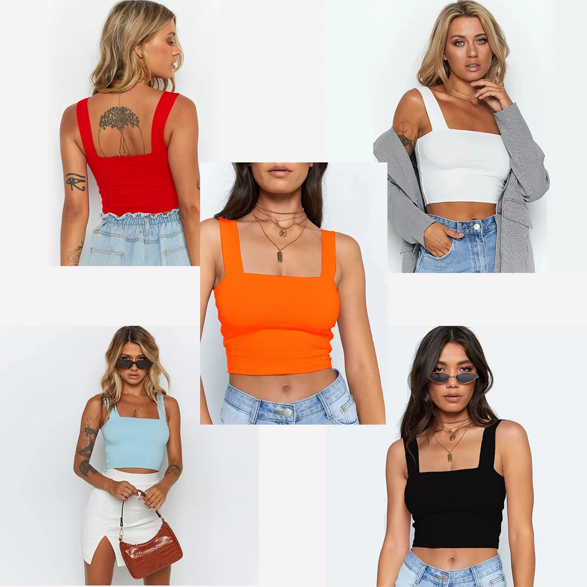 

Women's summer new fashion women's Tshirt sexy navel top