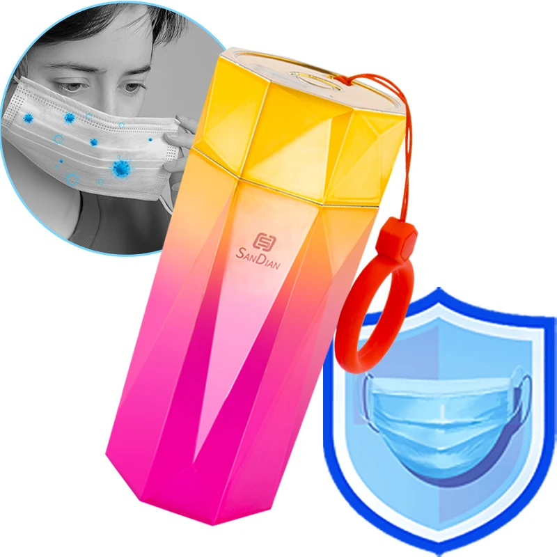 

UVC+UVA Sterilize Case For Mask Jewellery Earring Ring Multifunctional Compact Portable Rechargeable Germicidal Disinfection