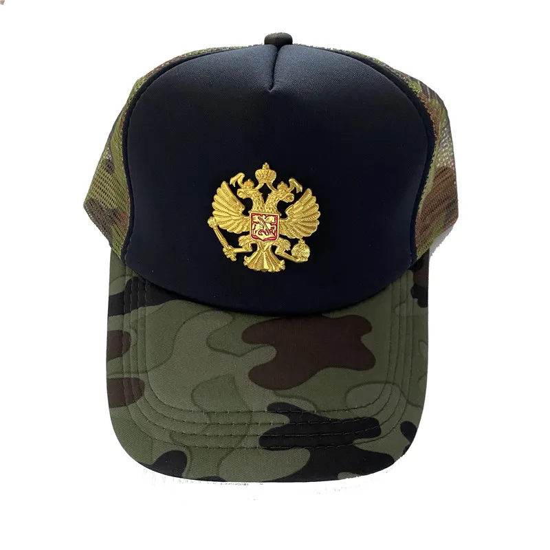

Cap Gorras Кепка 2021summer Trucker Hats For Men Camouflage Cotton Baseball Cap Men Women Hop Dad Mesh Hat Russian Eagle