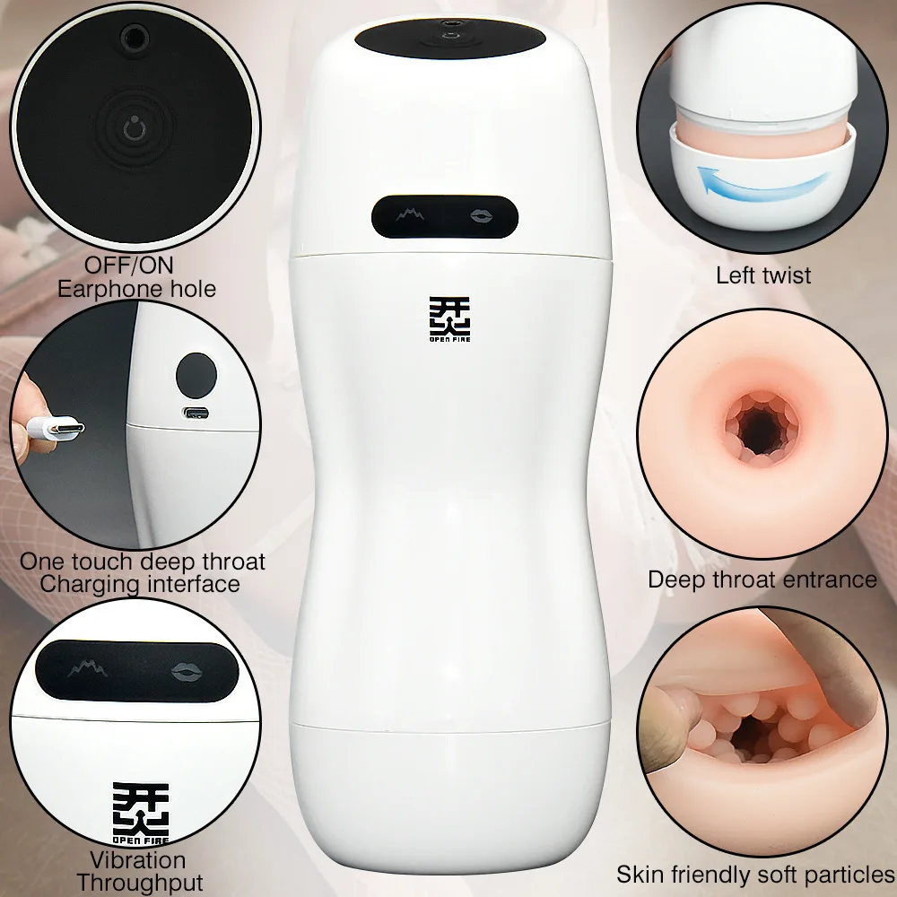 Мужская Автоматическая чашка для самолета Глубокая глотка огонь самолет