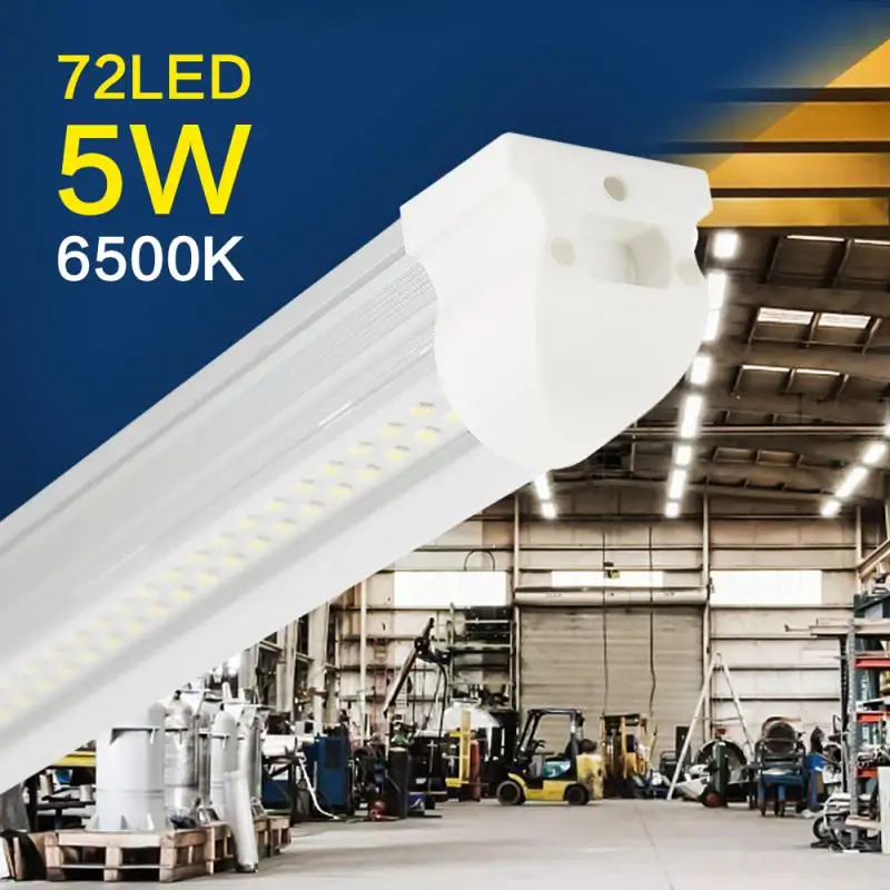 T5 72LED 5W 6500K Incandescent Tube Daylight White Dual Shape  Hight Output Lights T5 LED Tube Lights