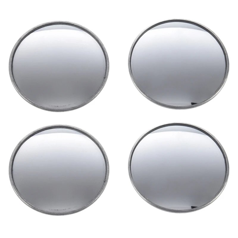 

HOT SALE 4 Pcs Round Stick-On Convex Blind Spot Mirror Set