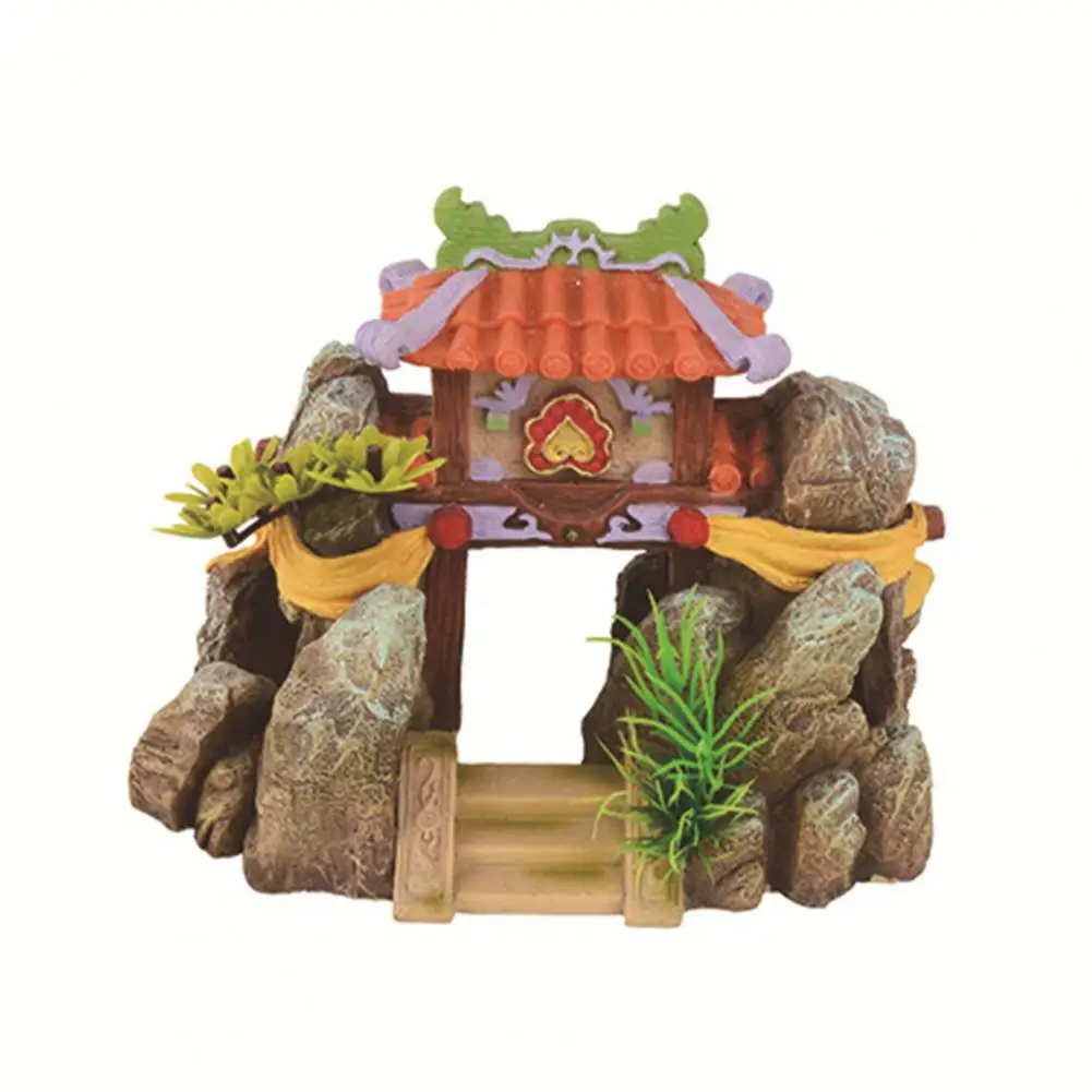 Декоративное реалистичное украшение для аквариума ландшафтный безцветный