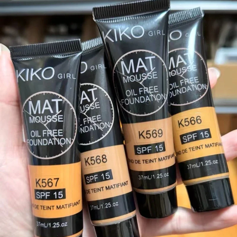 

New Kiko Liquid Foundation Cream Face Concealer Matte Women's Makeup Base Waterproof Long-lasting Face Makeup