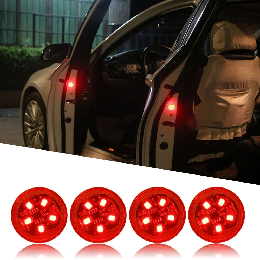 

LED Car Opening Door Safety Warning Anti-collision Lights Sensor Strobe Flashing Alarm Lights Parking Lamp