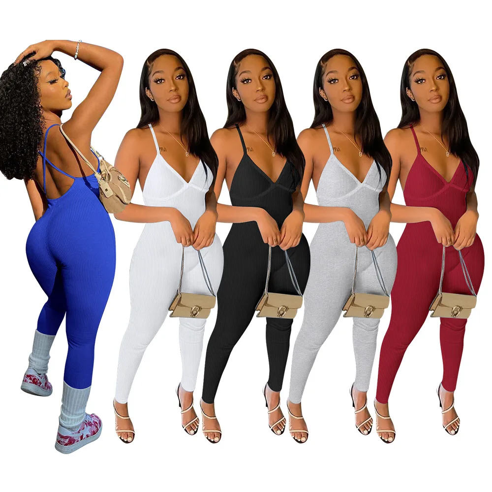 

Женские комбинезоны 2023, однотонный вязаный жаккардовый жилет без рукавов, укороченный топ, короткий Байкерский комбинезон, спортивный Цельный Наряд