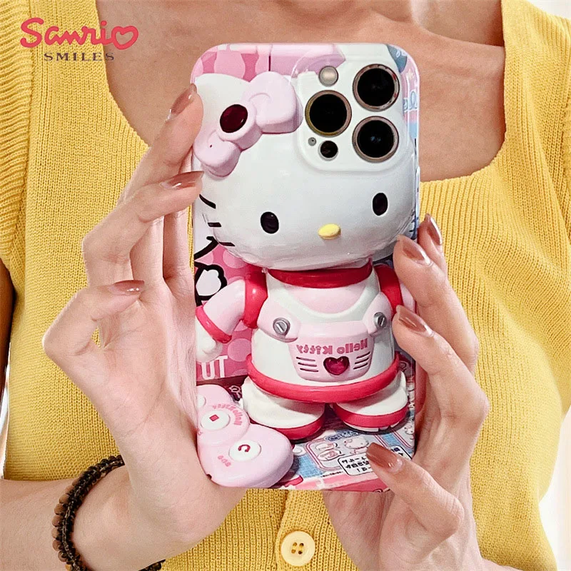 

Kawaii Hello Kittys Sanrio Phone Case Anime Cartoon iPhone 14 13 12 11 X Pro Max Plus Phone Case Accessories Girls Gifts Toys