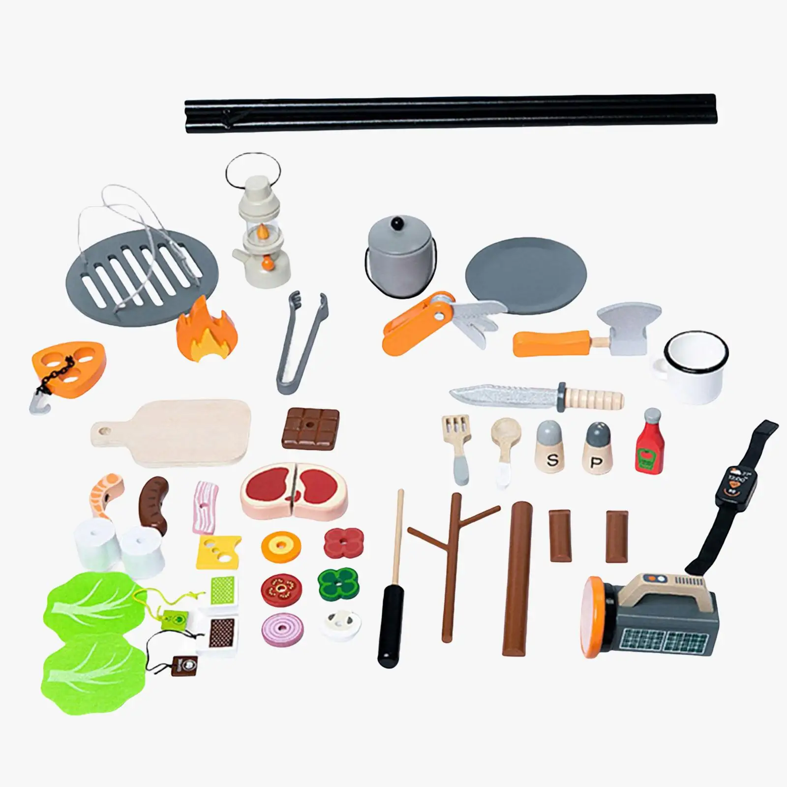 

Outdoor Camping Toy Early Learning Educational Food Cooking Playset Campfire Toy for Children Toddlers Kids Boys Preschool