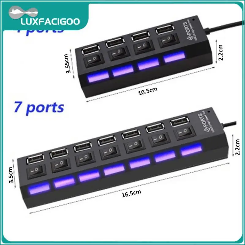 

Usb-разветвитель с 4/7 портами и светодиодной подсветкой