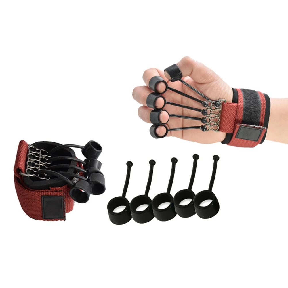 

1pc Finger Extensor Exerciser Finger Handshake Yoga Resistance Band Fingers Flexion Trainer Training Device Resistance Bands